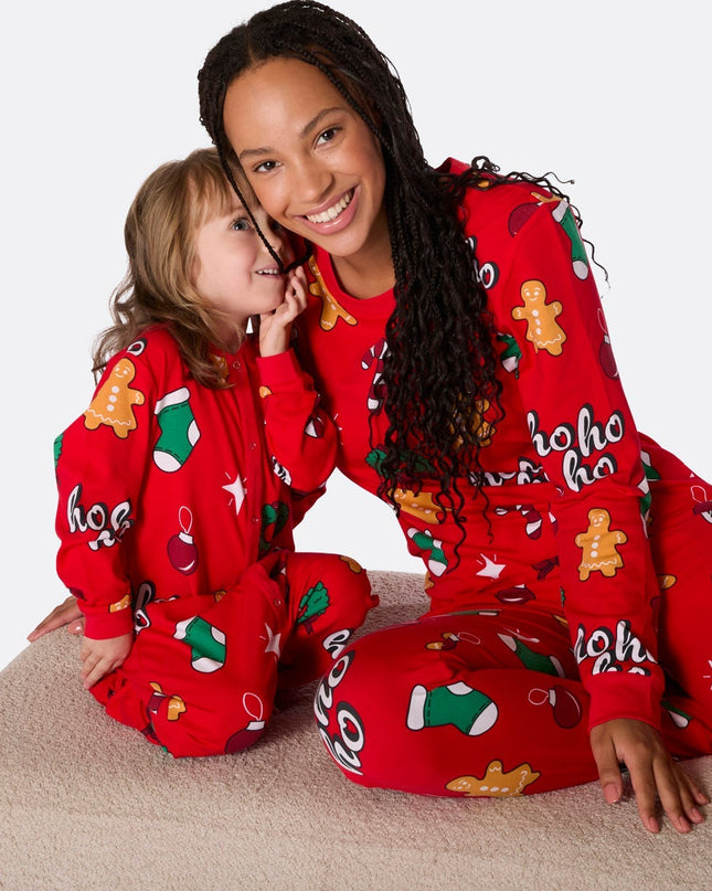 Kids' Red Hohoho Overall Pyjamas