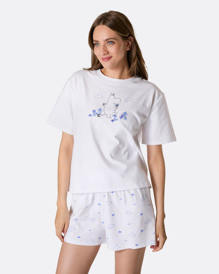 Women's Moomintroll Short Pajamas for Stylish Sleep Comfort