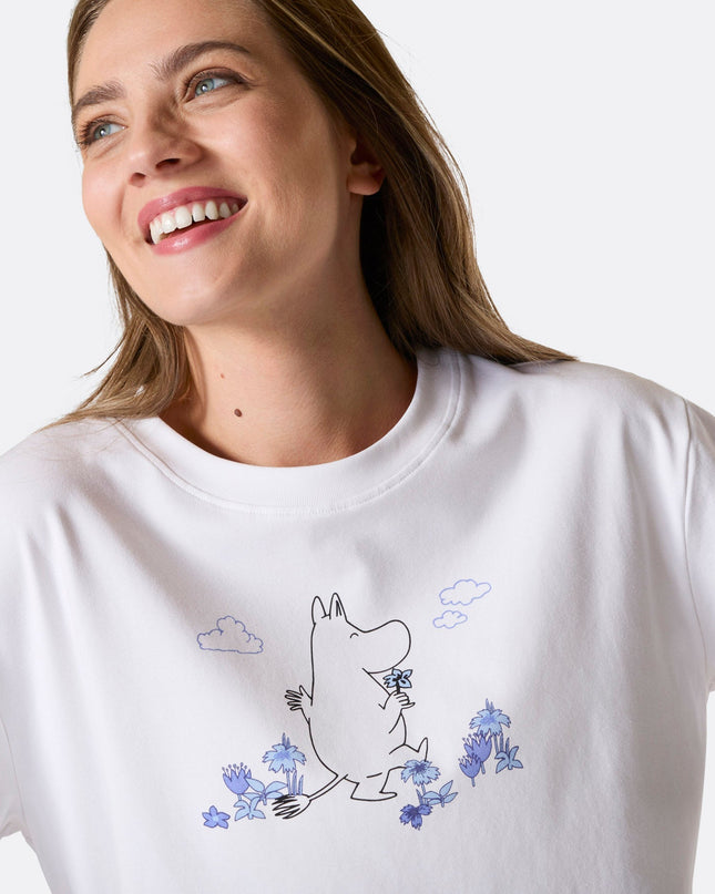 Women's Moomintroll Short Pajamas for Stylish Sleep Comfort