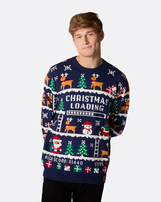 Men's Retro Video Game Christmas Sweater