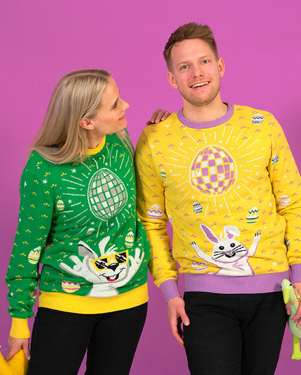 Disco Easter Sweater Green for Women