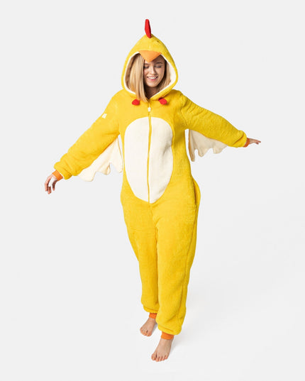 Women's Easter Chicken Onesie - Fun Holiday Pajamas