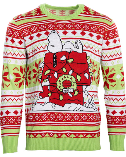 Peanuts Snoopy Dog House Ugly Christmas Sweater