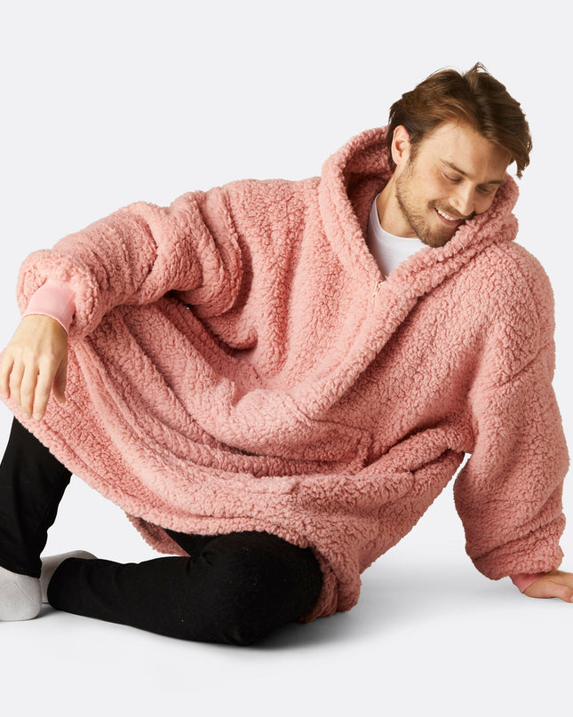Pink Sherpa HappyHoodie