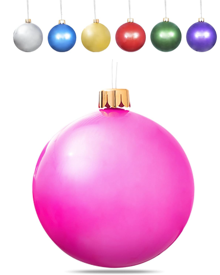 Inflatable Oversized Ornaments for Holiday Decorations