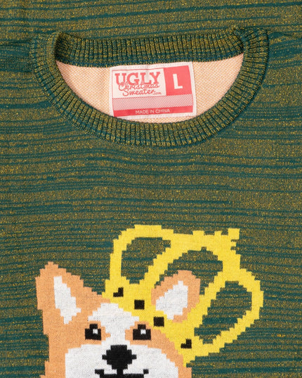 Queen Corgi Dog Lovers Ugly Christmas Sweater