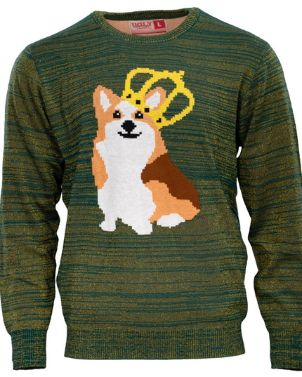 Queen Corgi Dog Lovers Ugly Christmas Sweater