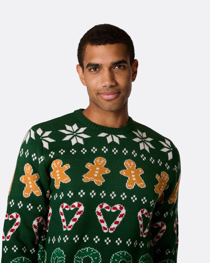 Men's Family Green Christmas Sweater