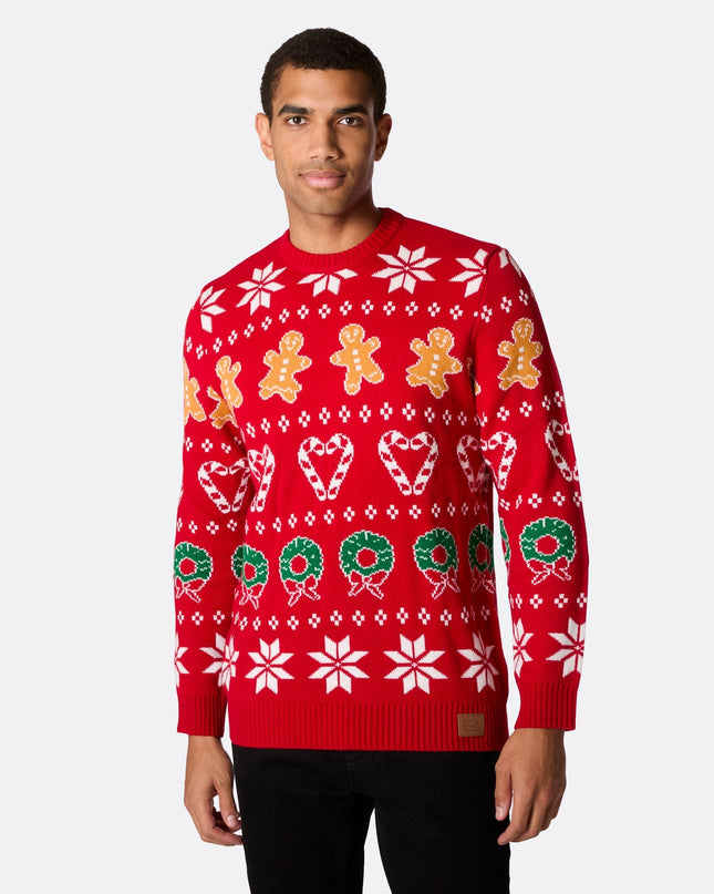 Men's Family Red Christmas Sweater