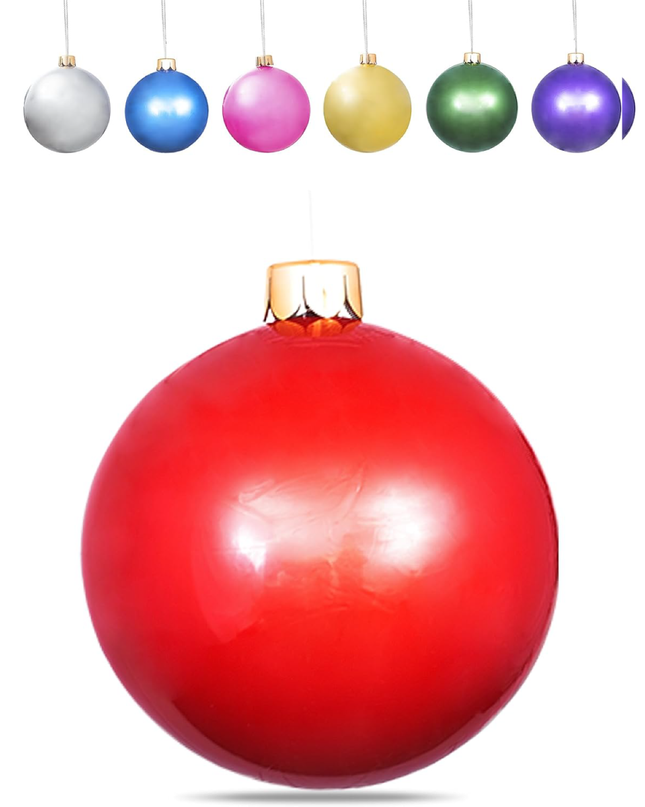 Inflatable Oversized Ornaments for Holiday Decorations