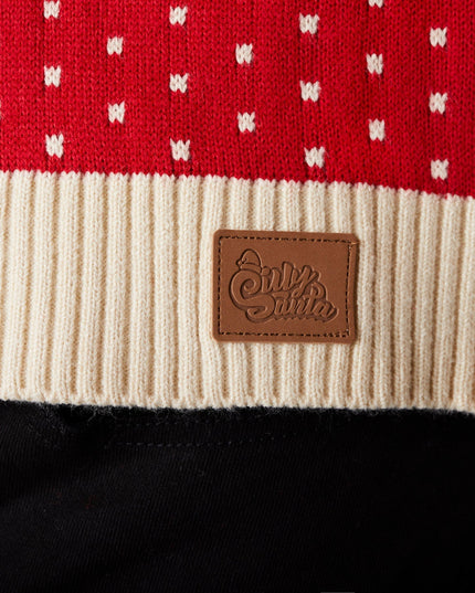 Matching Family Christmas Sweaters in Red Retro Reindeer