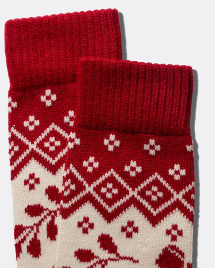 Gingerbread Christmas Knitted Socks for Adults - Holiday Gift