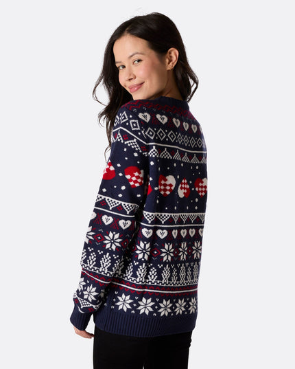 Women's Snowman Christmas Sweater for Winter Warmth