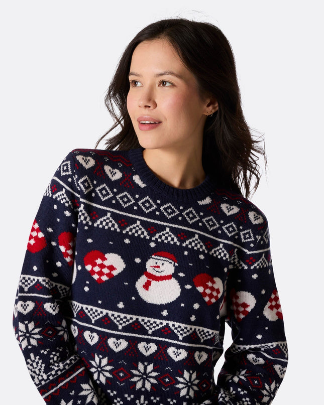 Women's Snowman Christmas Sweater