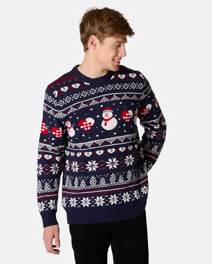 Men's Snowman Christmas Sweater