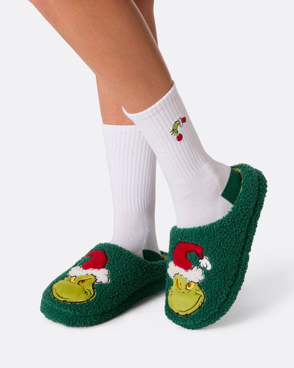 The Grinch Tennis Socks for Adults - Holiday Fun