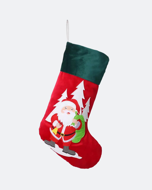 Santa-Themed Christmas Stocking