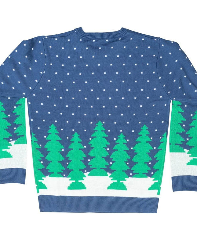 Santa Claus Chimney Surprise Ugly Christmas Sweater