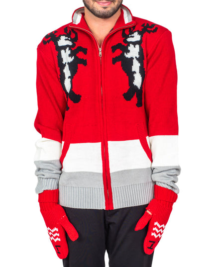 Santa Claus Movie Deluxe Costume Set: Sweater, Hat & Mittens