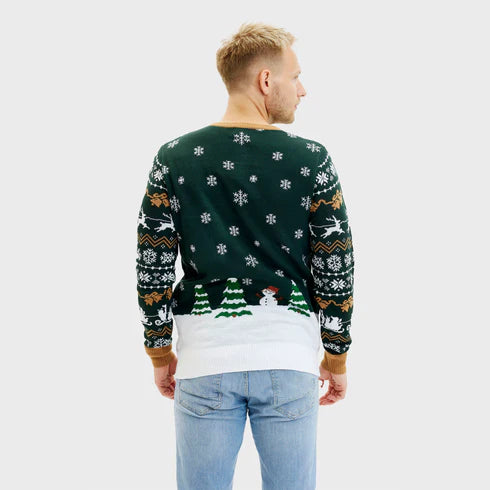Light-Up Santa Claus Is Coming To Town Sweater