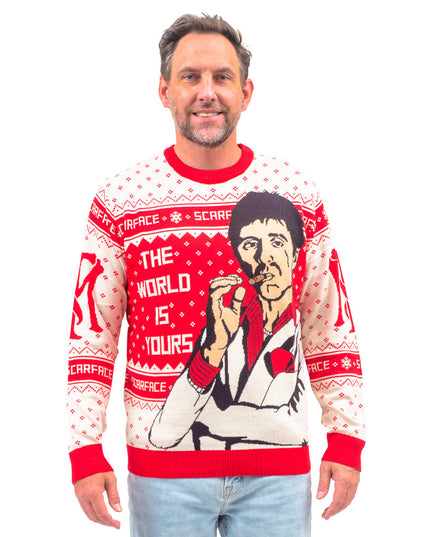 Scarface Tony Montana Ugly Christmas Sweater