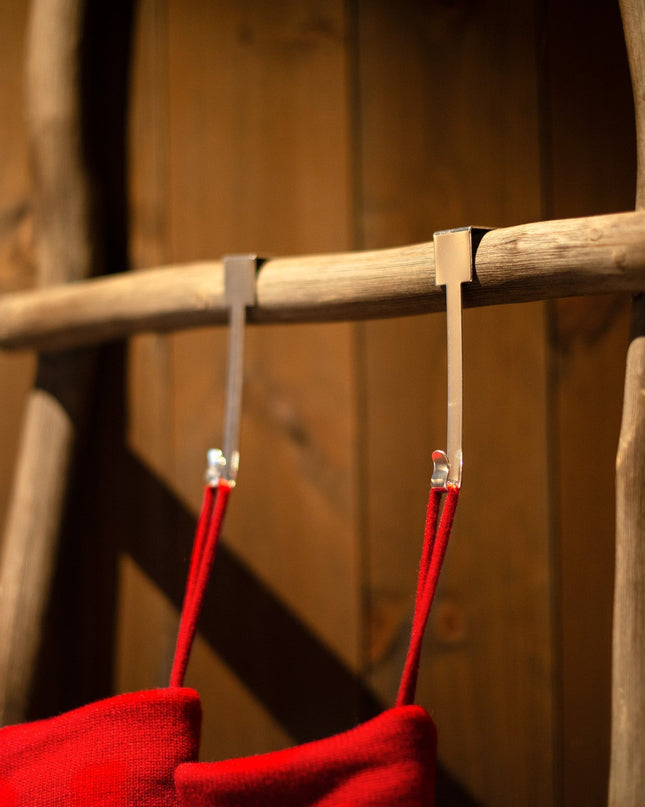 Silver Christmas Stocking Holder