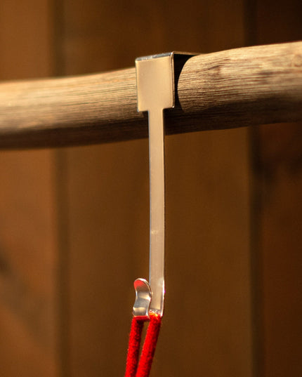 Silver Christmas Stocking Holder