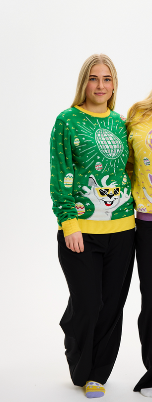 Disco Easter Sweater Green for Women
