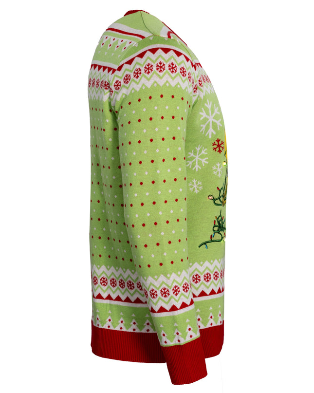 Spongebob Tangled LED Lights Sweater