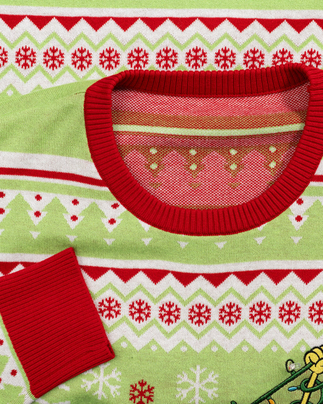 Spongebob Tangled LED Lights Sweater