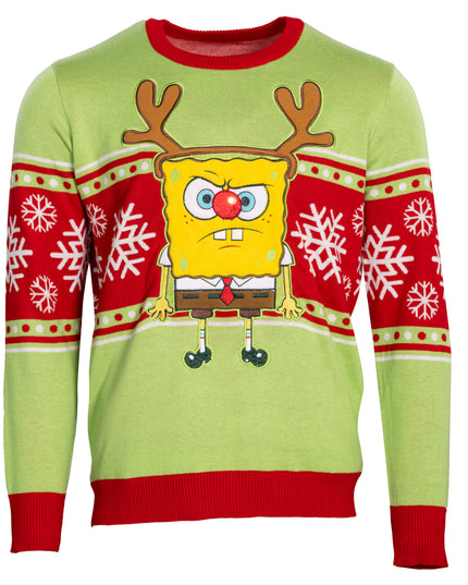 Spongebob LED Reindeer Nose Sweater