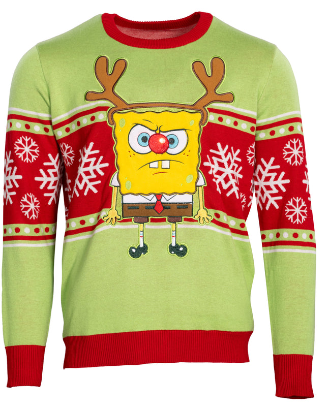 Spongebob LED Reindeer Nose Sweater