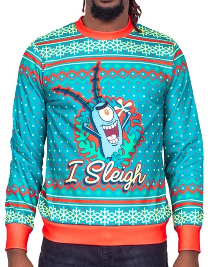 SpongeBob SquarePants Sleigh Ugly Christmas Sweater