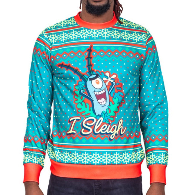 SpongeBob SquarePants Sleigh Ugly Christmas Sweater