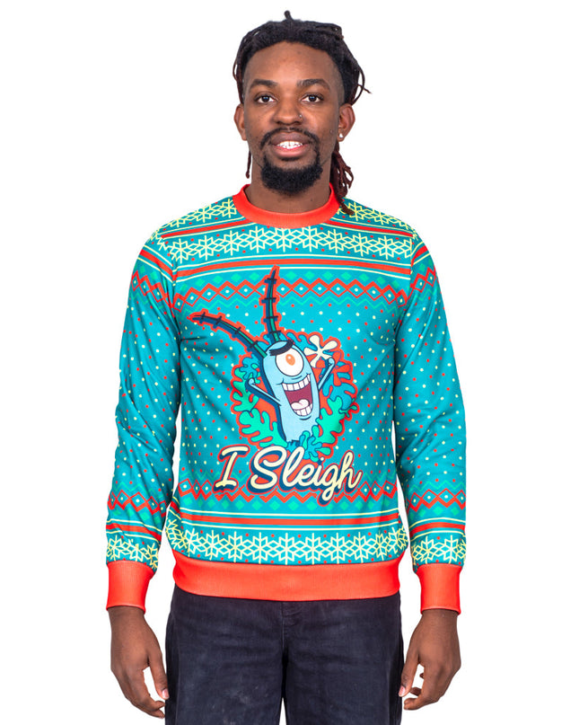 SpongeBob SquarePants Sleigh Ugly Christmas Sweater