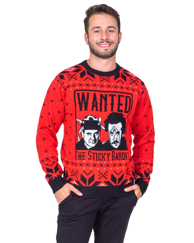 Sticky Bandits 1980s Funny Ugly Christmas Sweater