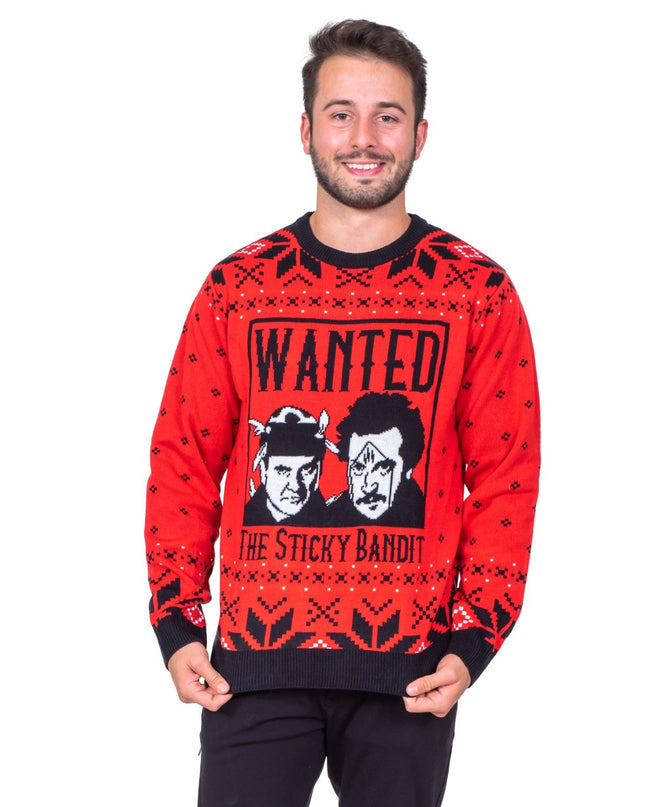 Sticky Bandits 1980s Funny Ugly Christmas Sweater