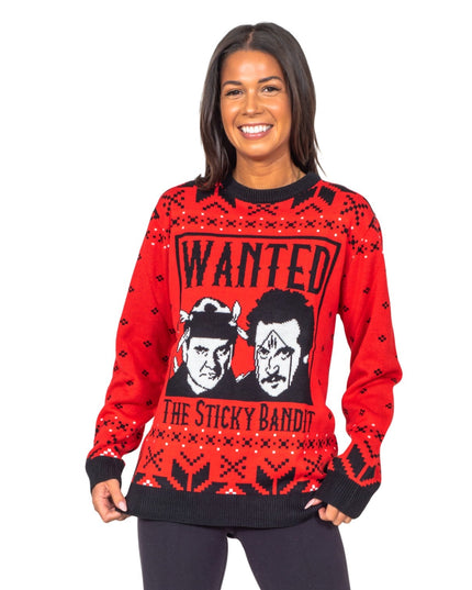 Sticky Bandits 1980s Funny Ugly Christmas Sweater