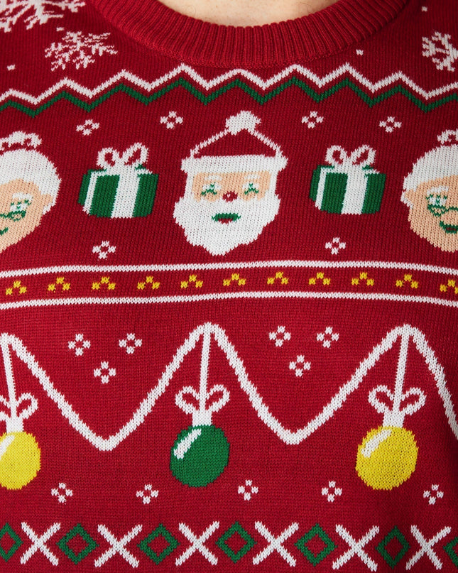 Striped Red Women's Christmas Sweater