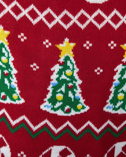 Striped Red Women's Christmas Sweater