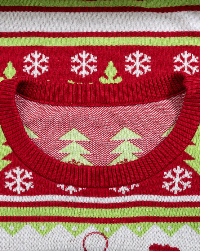 T-Rex Santa Hat 3D Flappy Sweater