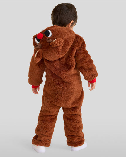 Baby Boy's Rudolph Sherpa Jumpsuit