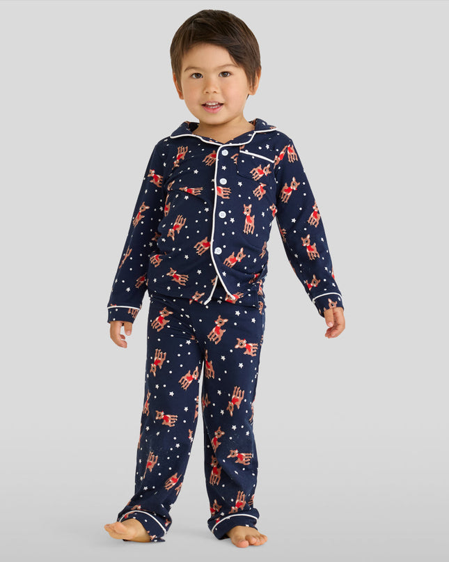 Matching Rudolph Lapel Family Pajamas