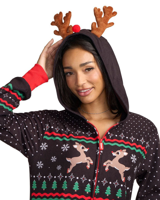 Women's Fair Isle Rudolph Jumpsuit