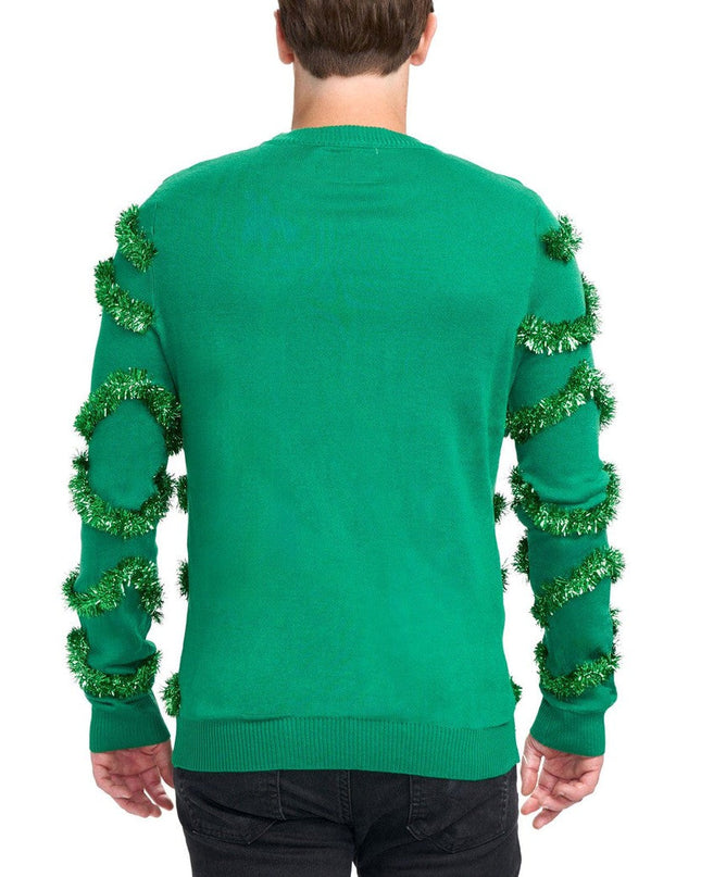 Men's Gaudy Garland Ugly Christmas Sweater