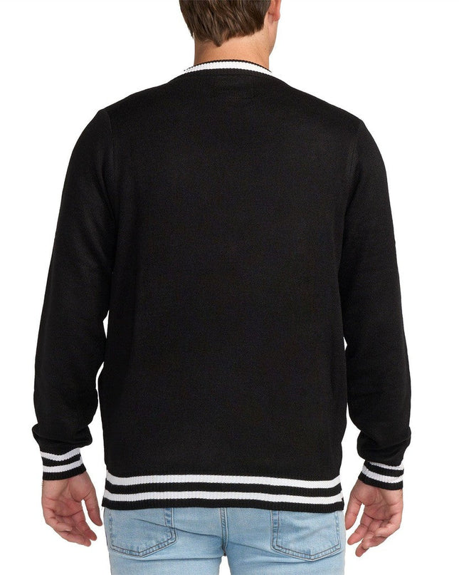 Men's Yuletide Tassels Light Up Ugly Christmas Sweater