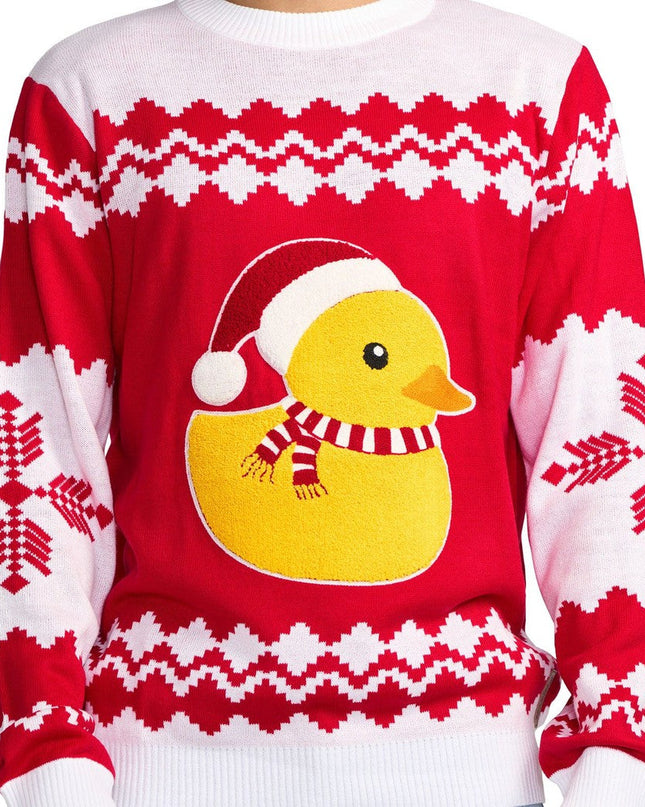 Men's Rubber Ducky Ugly Christmas Sweater