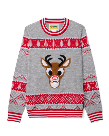 Men's Rudolph Light Up Ugly Christmas Sweater