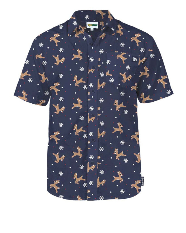 Men's Rudolph Button Down Shirt