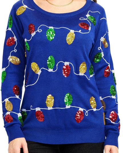 Women's Christmas Lights Ugly Christmas Sweater